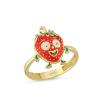 Çilek Altın Kaplama Gümüş Yüzük 581