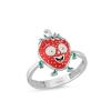 Çilek Rodyum Kaplama Gümüş Yüzük 582