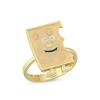 Peynir Altın Kaplama Gümüş Yüzük 541
