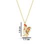 Tavuk Altın Kaplama Gümüş Kolye 119