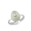 Yumurta Rodyum Kaplama Gümüş Yüzük 538