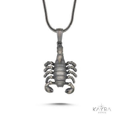 925 Ayar Gümüş Akrep Kolye