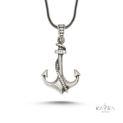 925 Ayar Gümüş Deniz Çapası Kolye