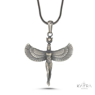 925 Ayar Gümüş Tanrıça İsis Kolye
