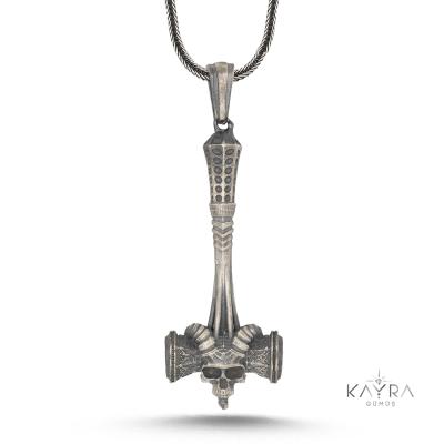 925 Ayar Viking Şavaş Çekici Kolye