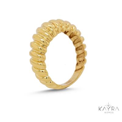 Dalga Gümüş Yüzük GMYZ22