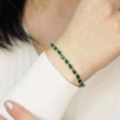 Damla Taşlı Yeşil Bileklik