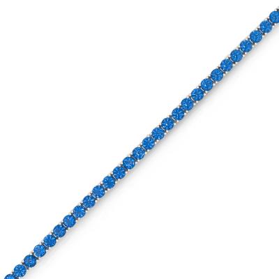 Mavi Taşlı Gümüş Bileklik GMBLK01