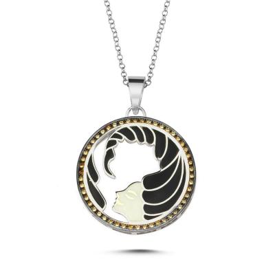 Mineli Akrep Burcu Gümüş Kolye