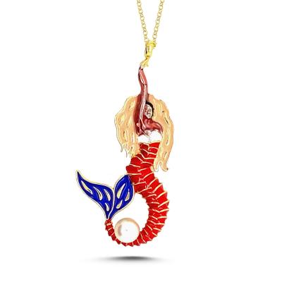 Mineli Deniz Kızı Kolye Renk 1