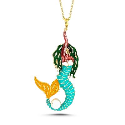 Mineli Deniz Kızı Kolye Renk 4