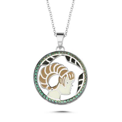 Mineli Koç Burcu Gümüş Kolye