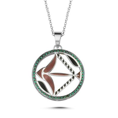 Mineli Yay Burcu Gümüş Kolye