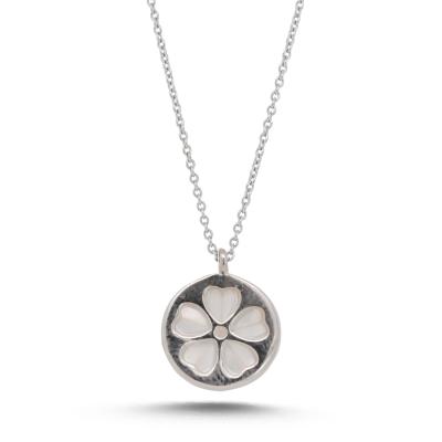 Sedef Taşlı Gümüş KolyEe GMK31