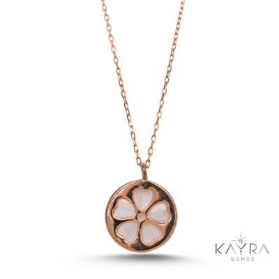 Sedef Taşlı Gümüş KolyeE GM33