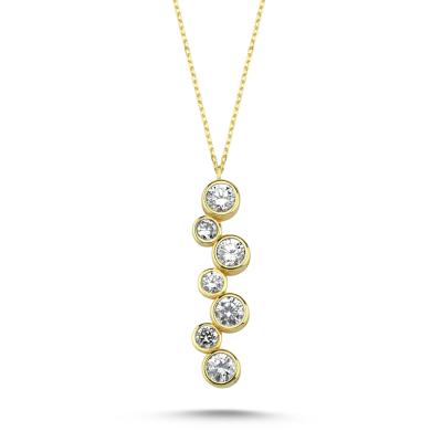 Su Yolu Altın Kaplama Kolye