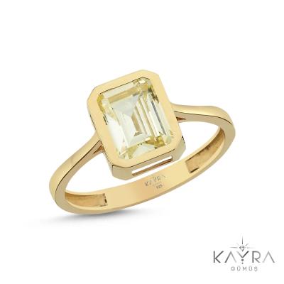 Topaz Taşlı Gümüş Yüzük GMYZ04