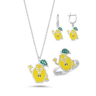 Ayva Rodyum Kaplama Gümüş Takım 1070