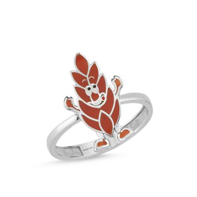 Başak Rodyum Kaplama Gümüş Yüzük 628