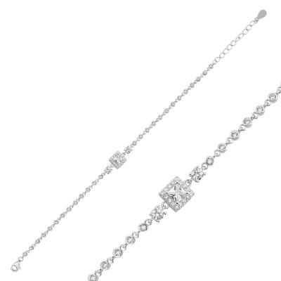 Beyaz Altın Kaplama Bileklik KD900