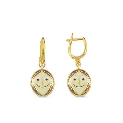 Ceviz Altın Kaplama Gümüş Küpe 217