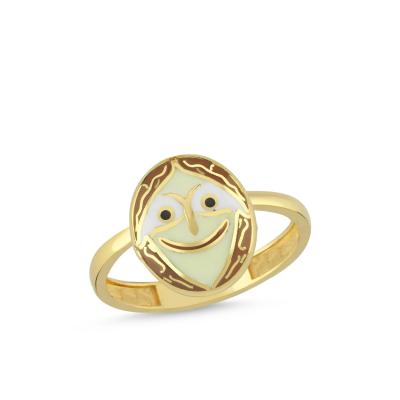 Ceviz Altın Kaplama Gümüş Yüzük 617