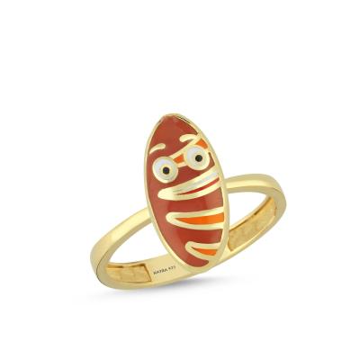 Ekmek Altın Kaplama Gümüş Yüzük 633