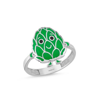 Enginar Rodyum Kaplama Gümüş Yüzük 596