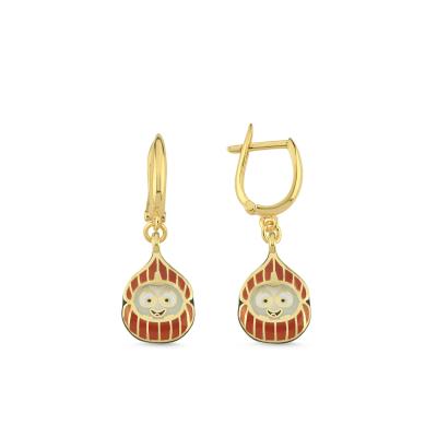 Fındık Altın Kaplama Gümüş Küpe 191