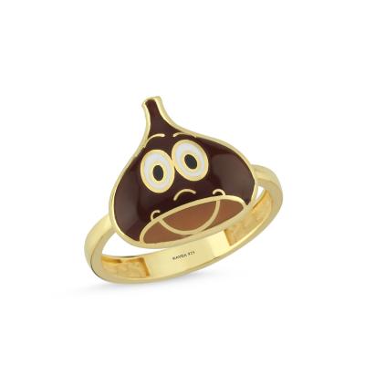 Kestane Altın Kaplama Gümüş Yüzük 543