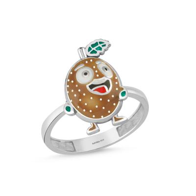 Kivi Rodyum Kaplama Gümüş Yüzük 616