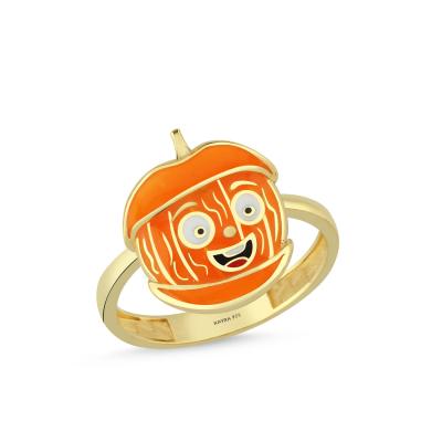 Mandalina Altın Kaplama Gümüş Yüzük 547