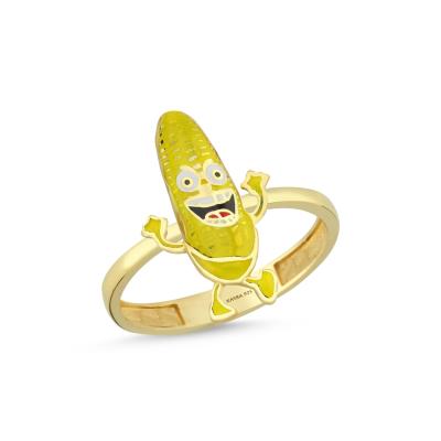 Mısır Altın Kaplama Gümüş Yüzük 583