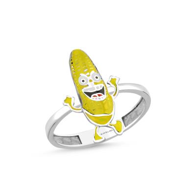 Mısır Rodyum Kaplama Gümüş Yüzük 584