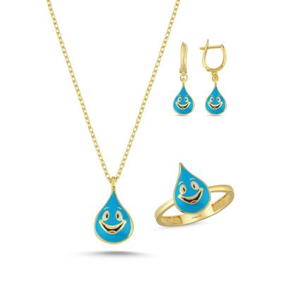 Su Altın Kaplama Gümüş Takım 1113