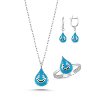 Su Rodyum Kaplama Gümüş Takım 1114