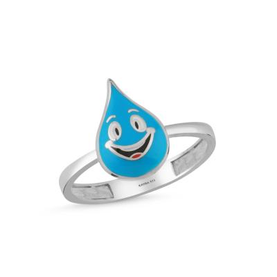 Su Rodyum Kaplama Gümüş Yüzük 604