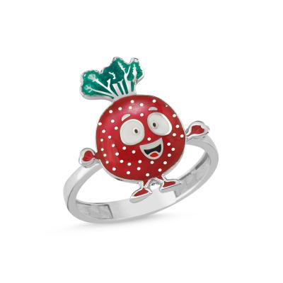 Turp Rodyum Kaplama Gümüş Yüzük 530